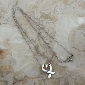 Tiffany & Co. Paloma Picasso Loving Heart Necklace Sterling Silver